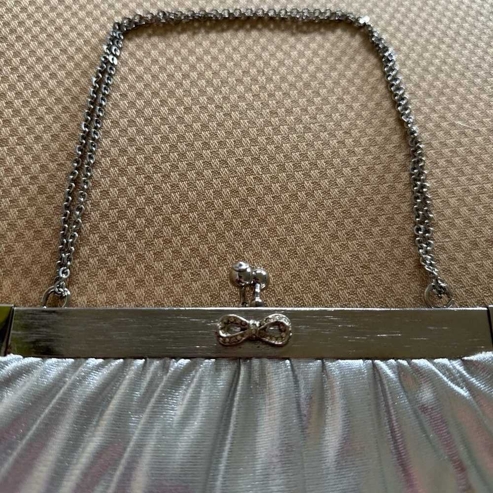 Vintage 60’s Lame Silver HL bag - image 2