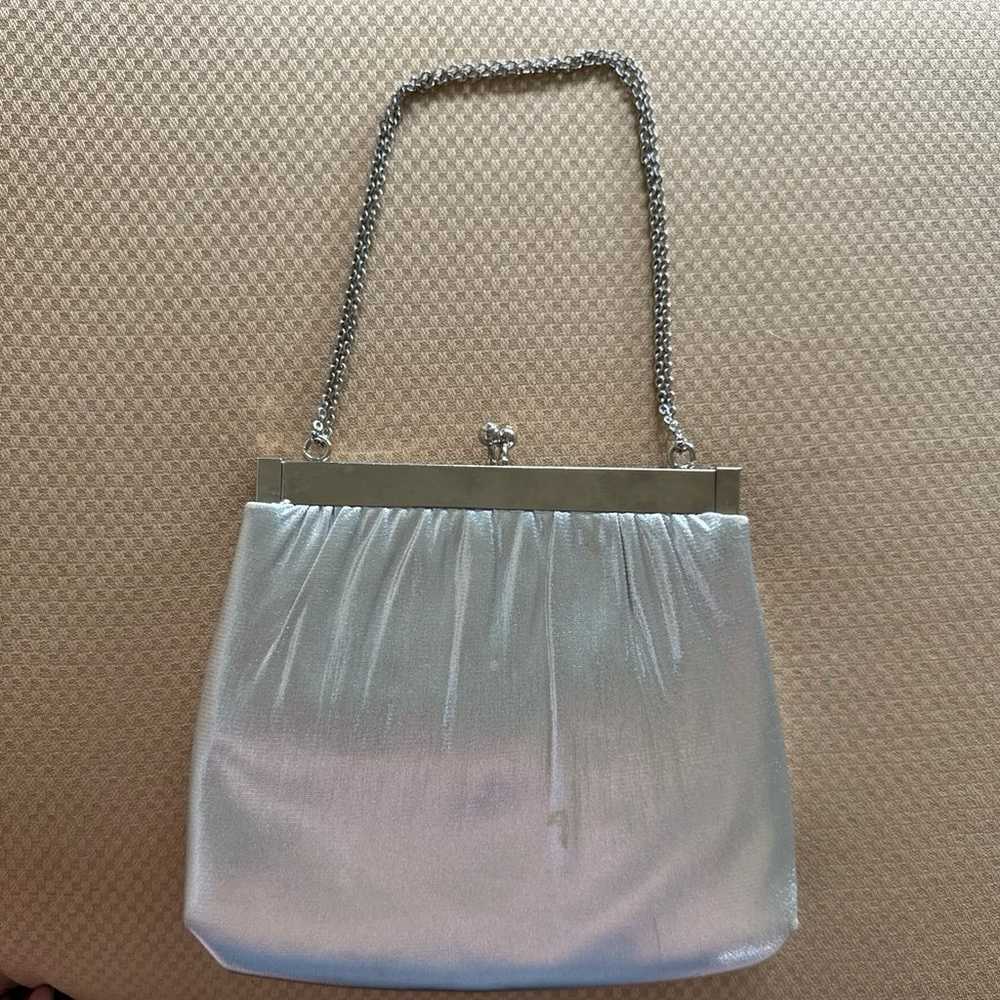 Vintage 60’s Lame Silver HL bag - image 4