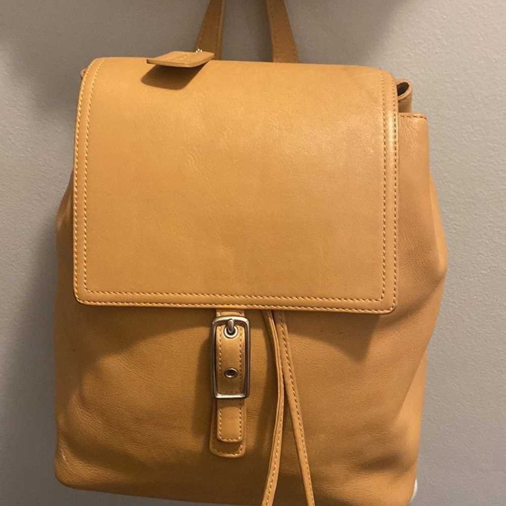 Vintage Coach Legacy West Hampton Tan Leather  Ba… - image 3