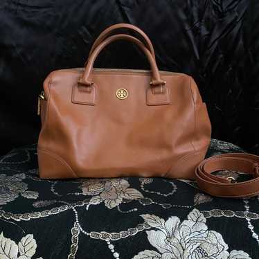 Tory Burch Robinson Cognac Leather Bag - image 1