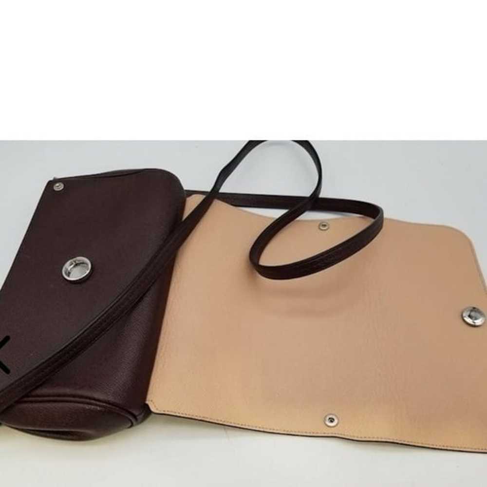 Coach Maroon/Tan Reversible
Leather Crossbody Bag… - image 6