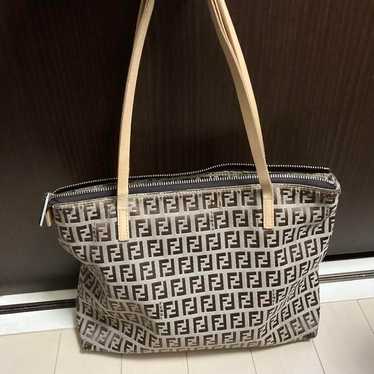 FENDI Zucchino Tote Bag Shoulder Bag Brand