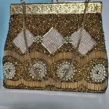 Vintage Beaded Decorative Clutch Bag