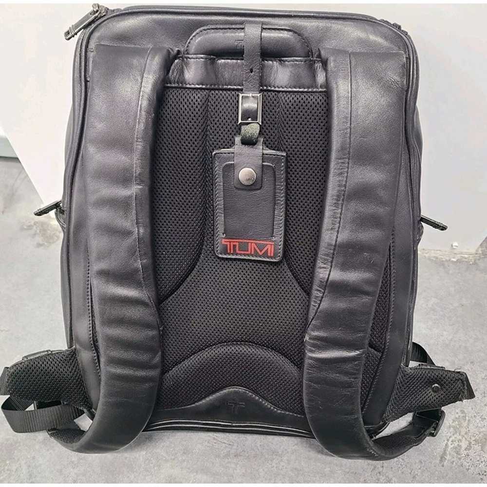 TUMI Alpha Backpack Day Pack Full Grain Napa Blac… - image 2