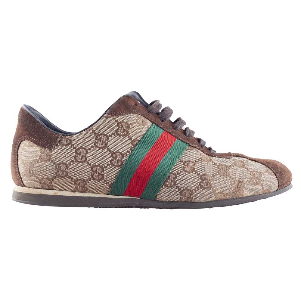 Gucci Vintage Gucci Monogram Brown Sneakers (39 E… - image 2