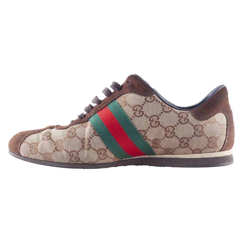 Gucci Vintage Gucci Monogram Brown Sneakers (39 E… - image 4