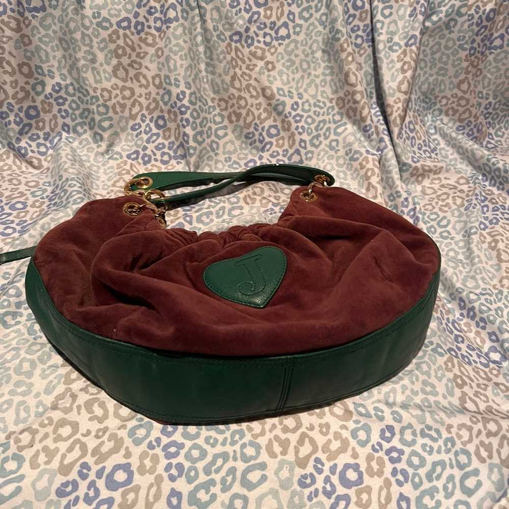 Vintage Green Purple Juicy Couture Purse Bag Hand… - image 7