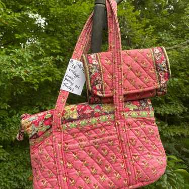 Vera Bradley pink pansy set - image 1