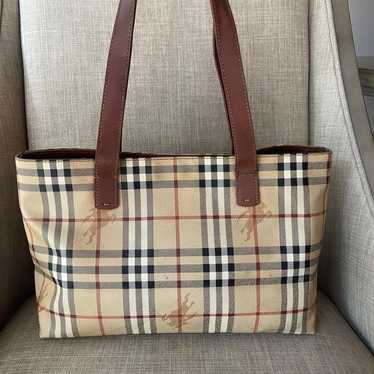 Burberrys vintage nova check tote bag