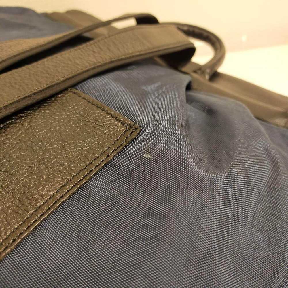 IBIZA Large Capacity Blue Nylon × Leather Backpack - image 12