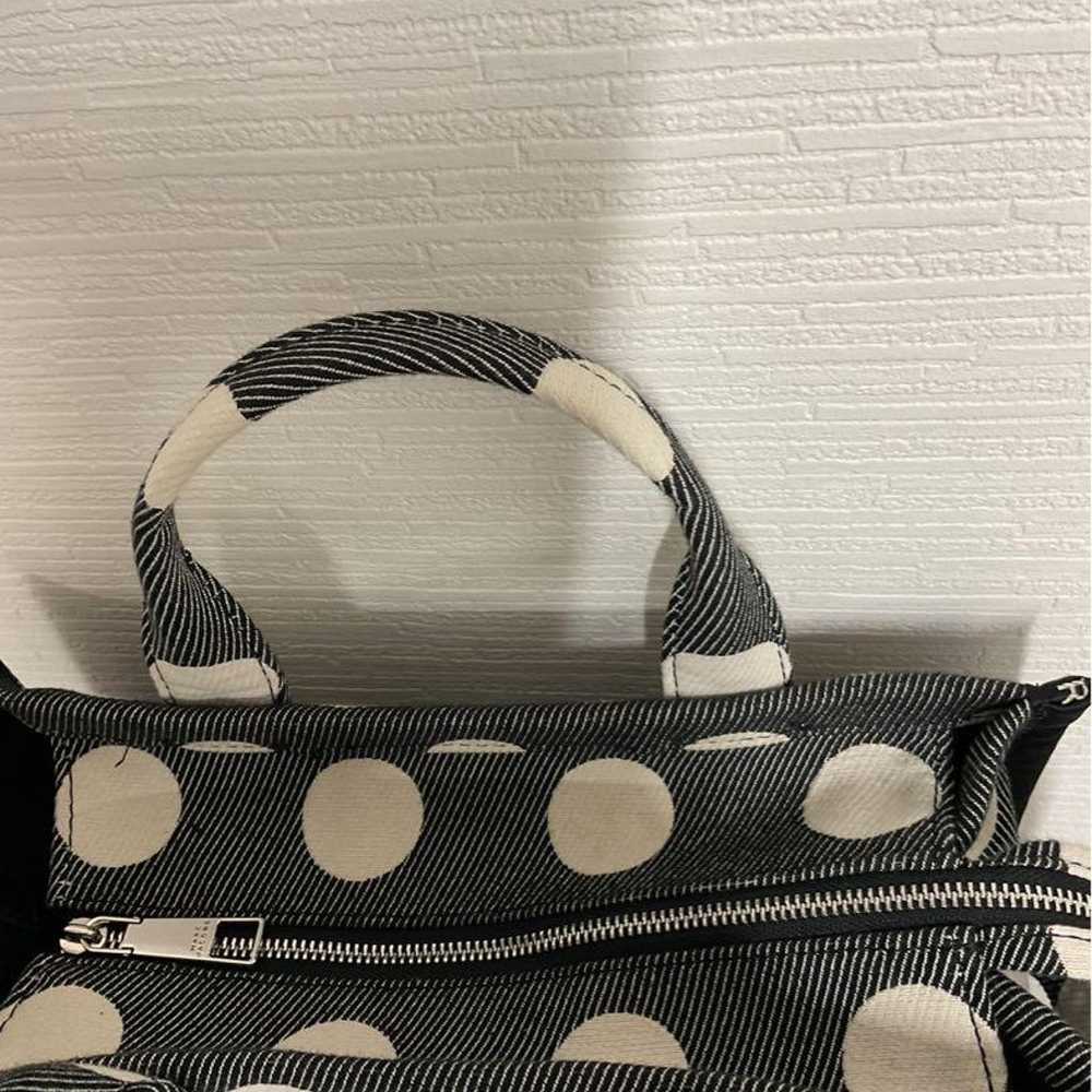 MARC JACOBS THE TOTE BAG Black and White Polka Do… - image 6