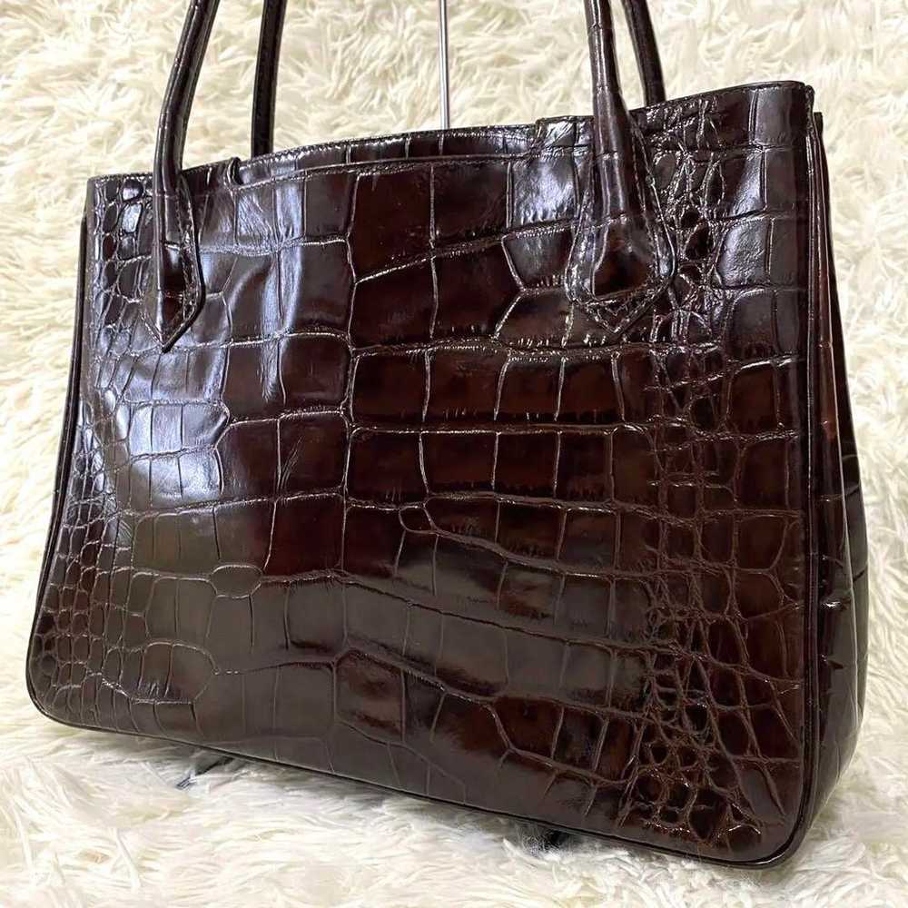 【Beautiful Condition ✨】Hamano Leather Craft Croco… - image 1