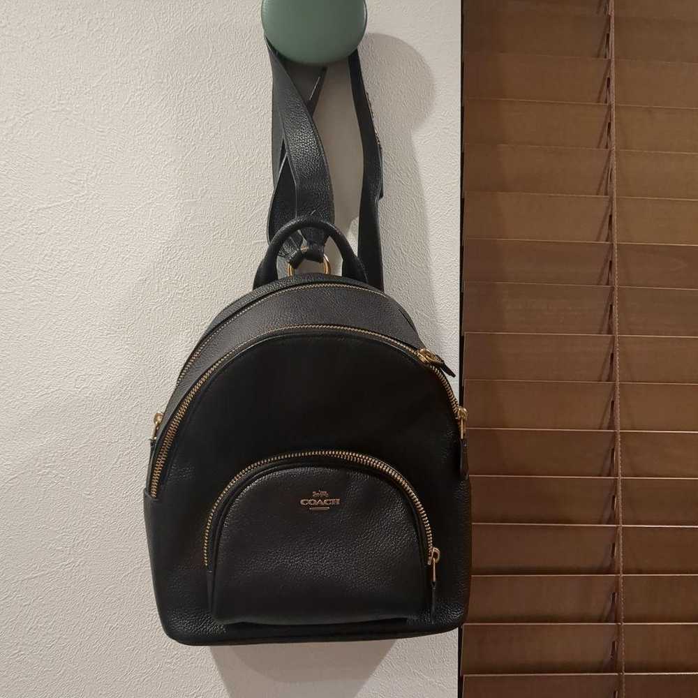 COACH Backpack Black Compact Small Leather - image 2