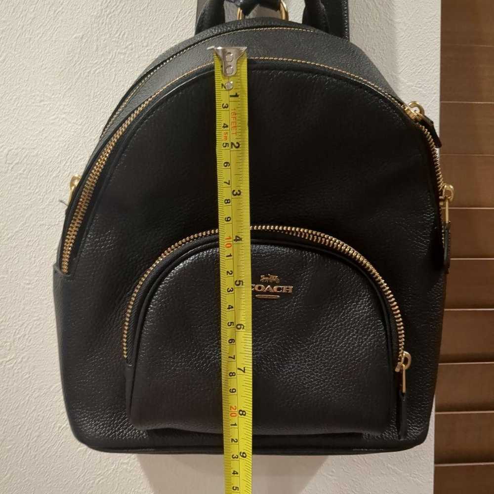 COACH Backpack Black Compact Small Leather - image 6