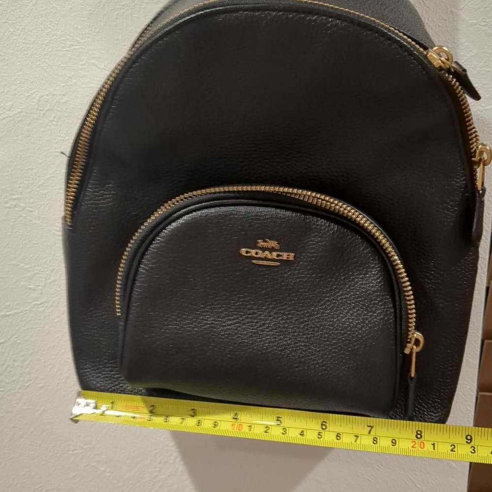 COACH Backpack Black Compact Small Leather - image 7