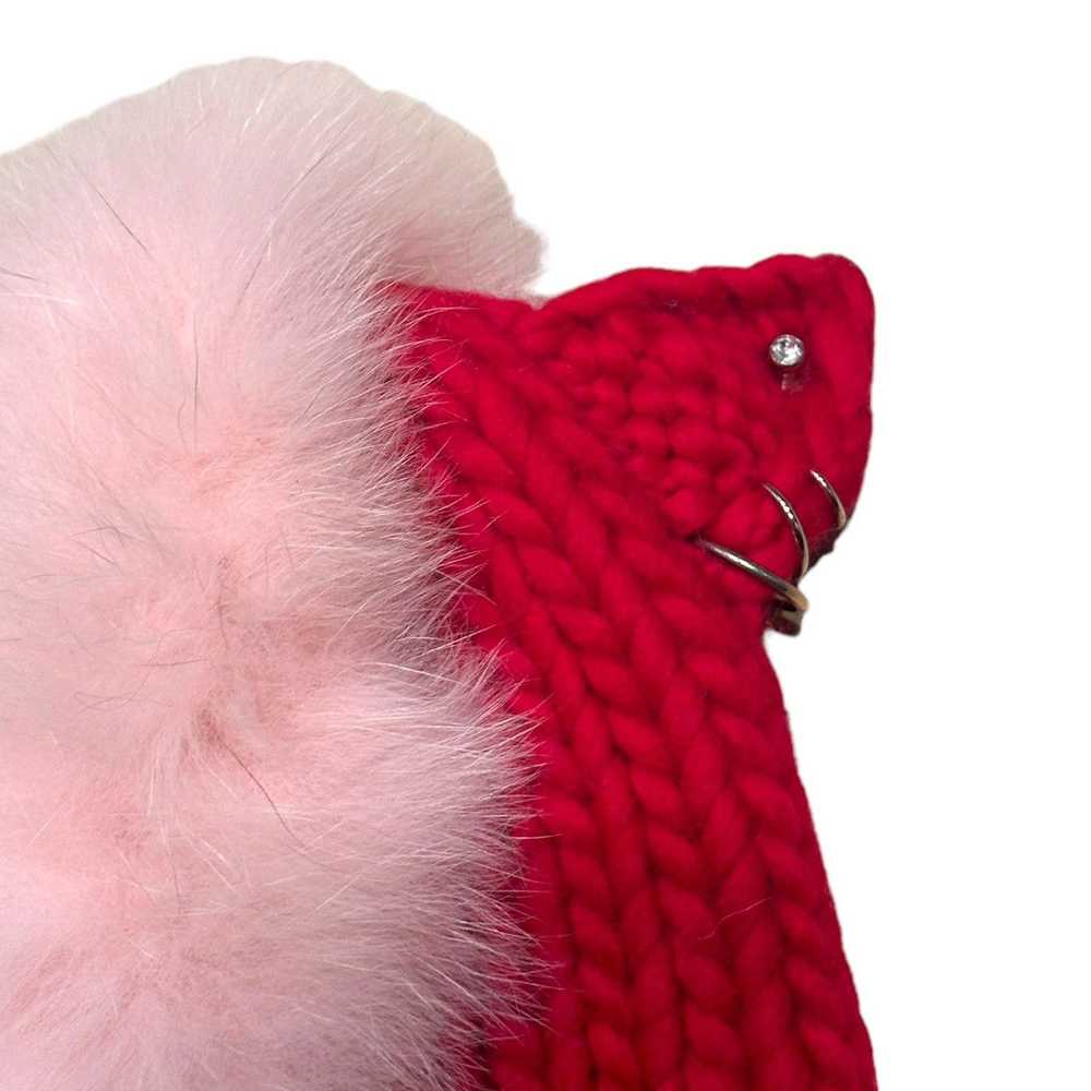 Eugena Kim pierced cat ear Fur Mohawk beanie - image 2