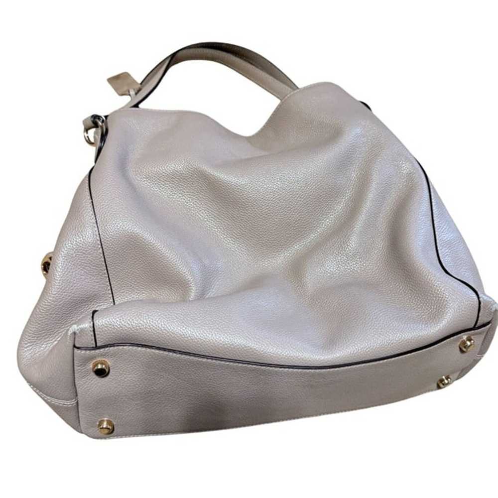 Coach Turnlock Edie Purse Satchel Hobo Bag Taupe … - image 3