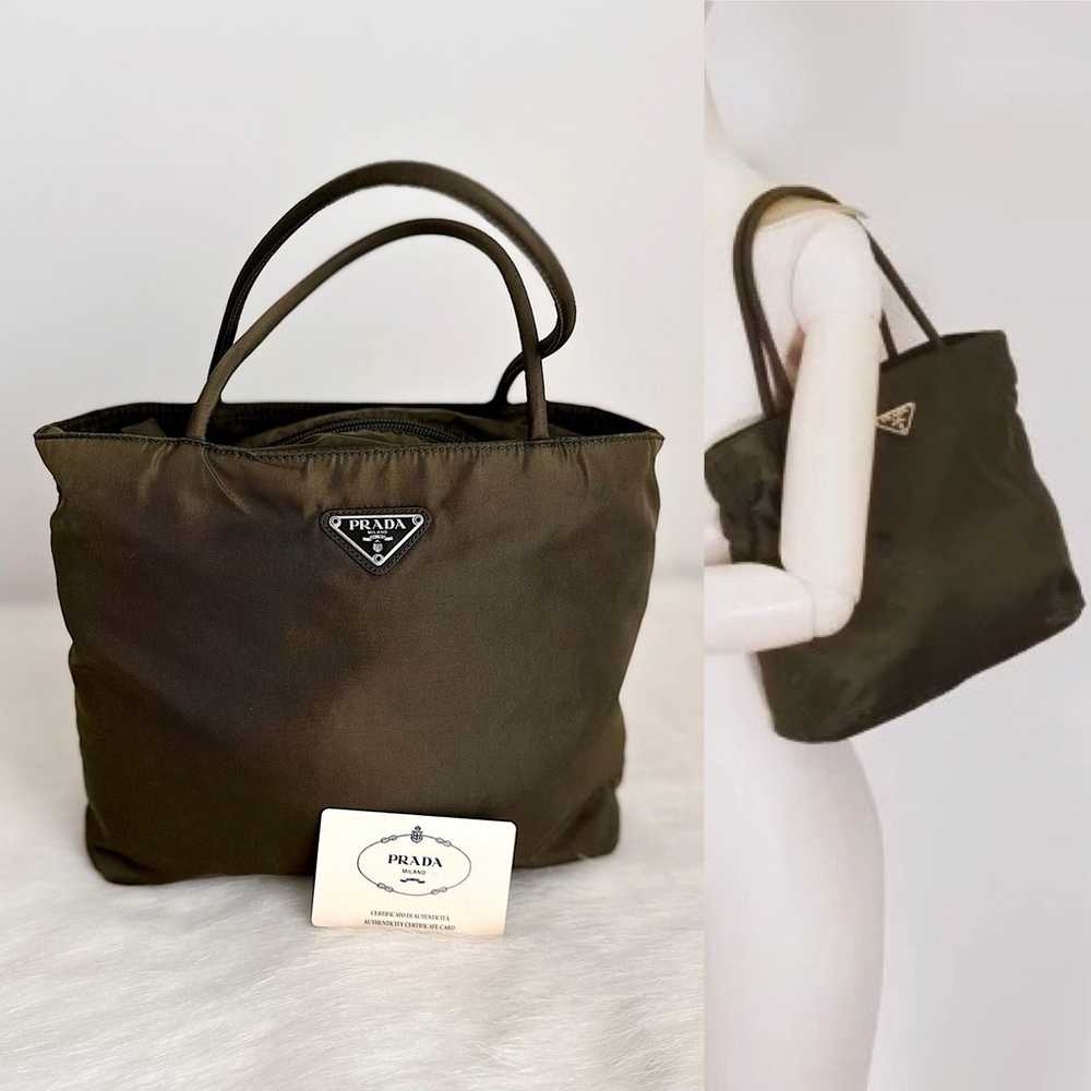 ✨PRADA Tessuto Nylon City Tote B8484 Tundra Dark … - image 1