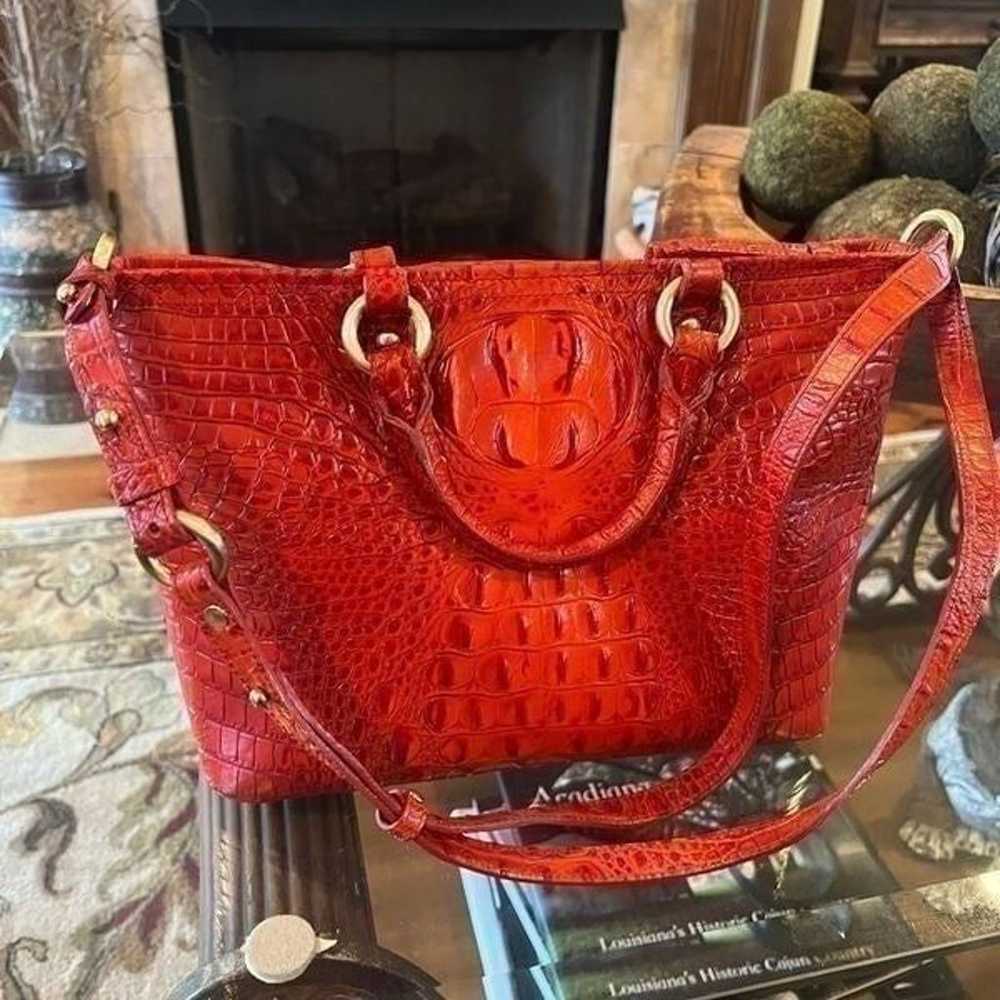 ️Brahmin Mini Arno Vida Spicy Orange Crocodile Em… - image 4