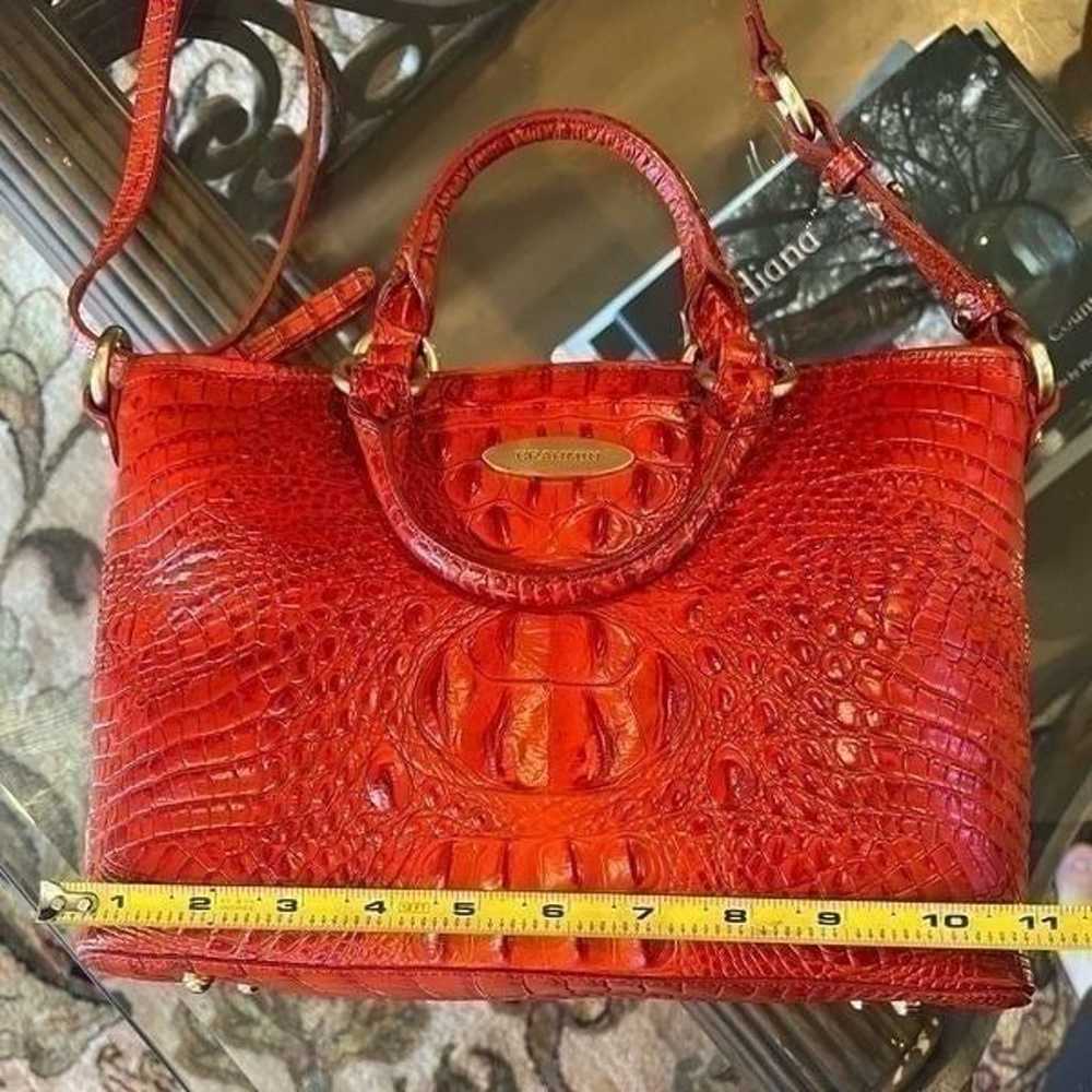 ️Brahmin Mini Arno Vida Spicy Orange Crocodile Em… - image 7