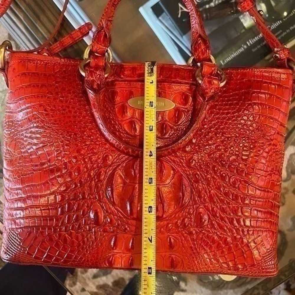 ️Brahmin Mini Arno Vida Spicy Orange Crocodile Em… - image 8