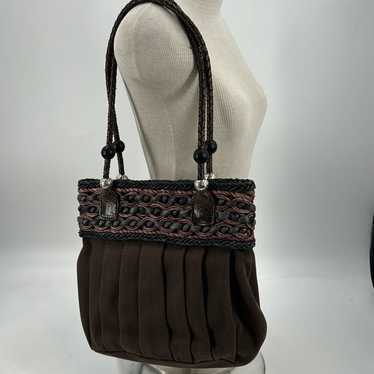 Vintage Y2K Brighton brown canvas shoulder bag