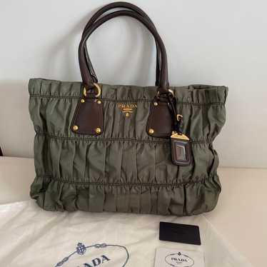 PRADA Olive Green Nylon Bag