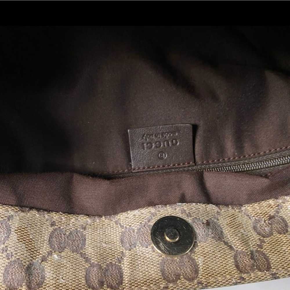 GUCCI Monogram Medium Brown Crystal Coated Canvas… - image 10