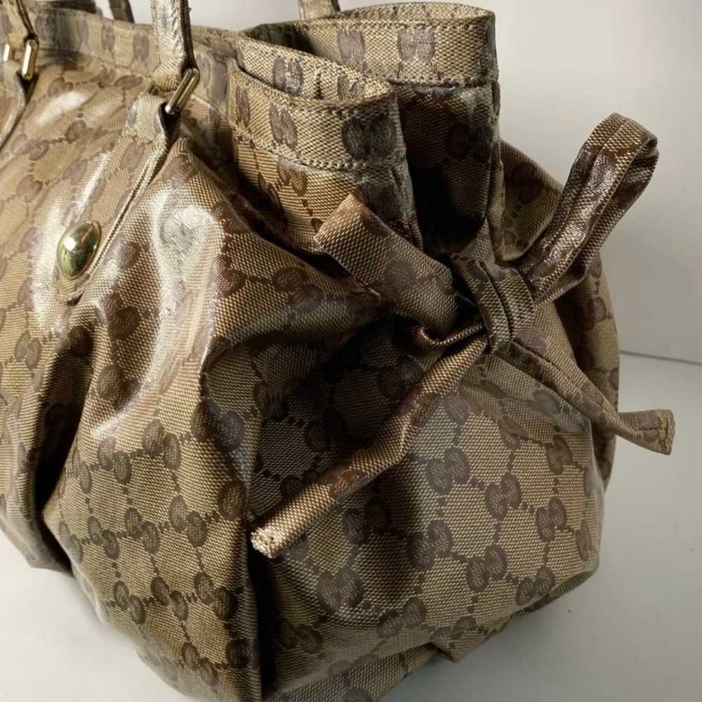 GUCCI Monogram Medium Brown Crystal Coated Canvas… - image 5