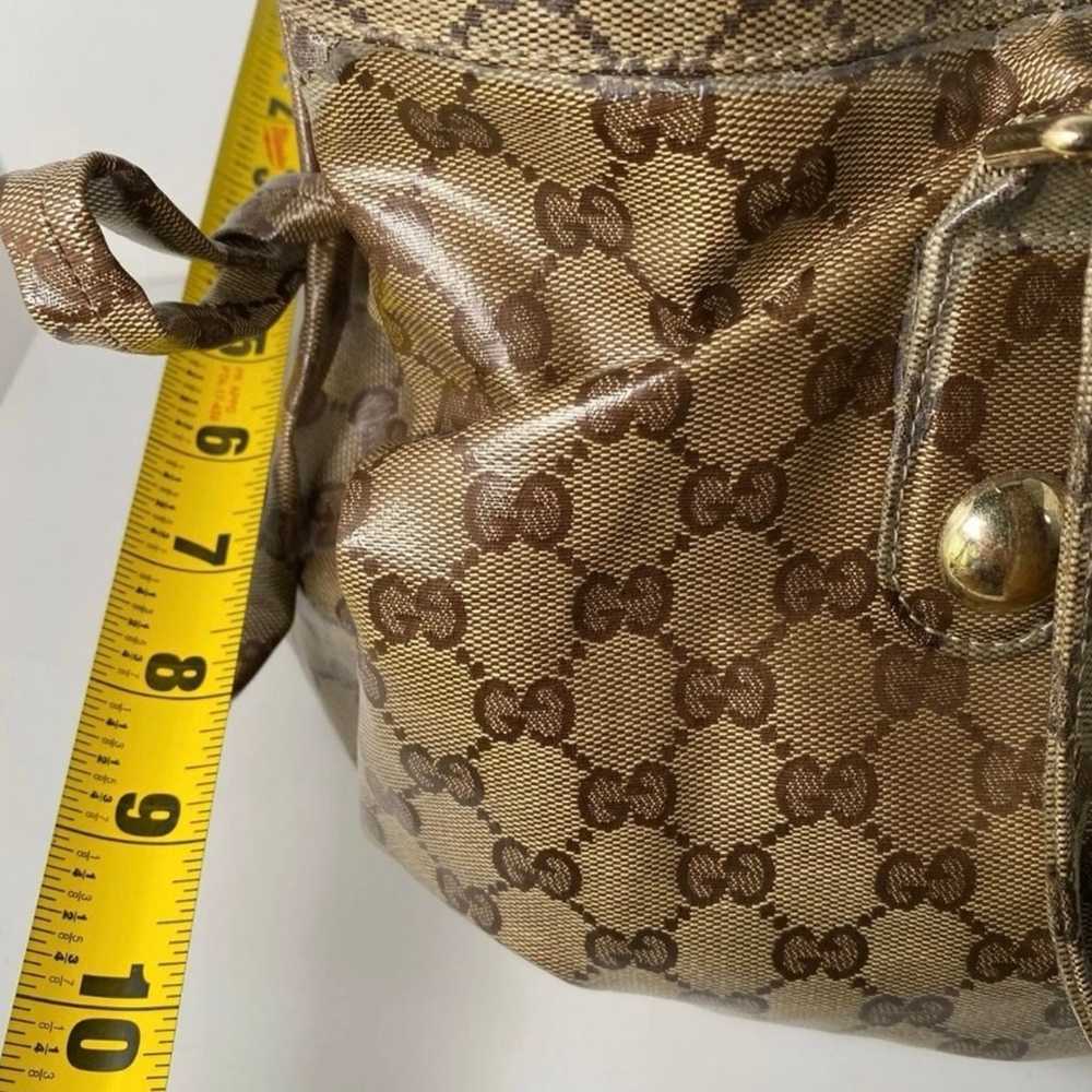 GUCCI Monogram Medium Brown Crystal Coated Canvas… - image 8