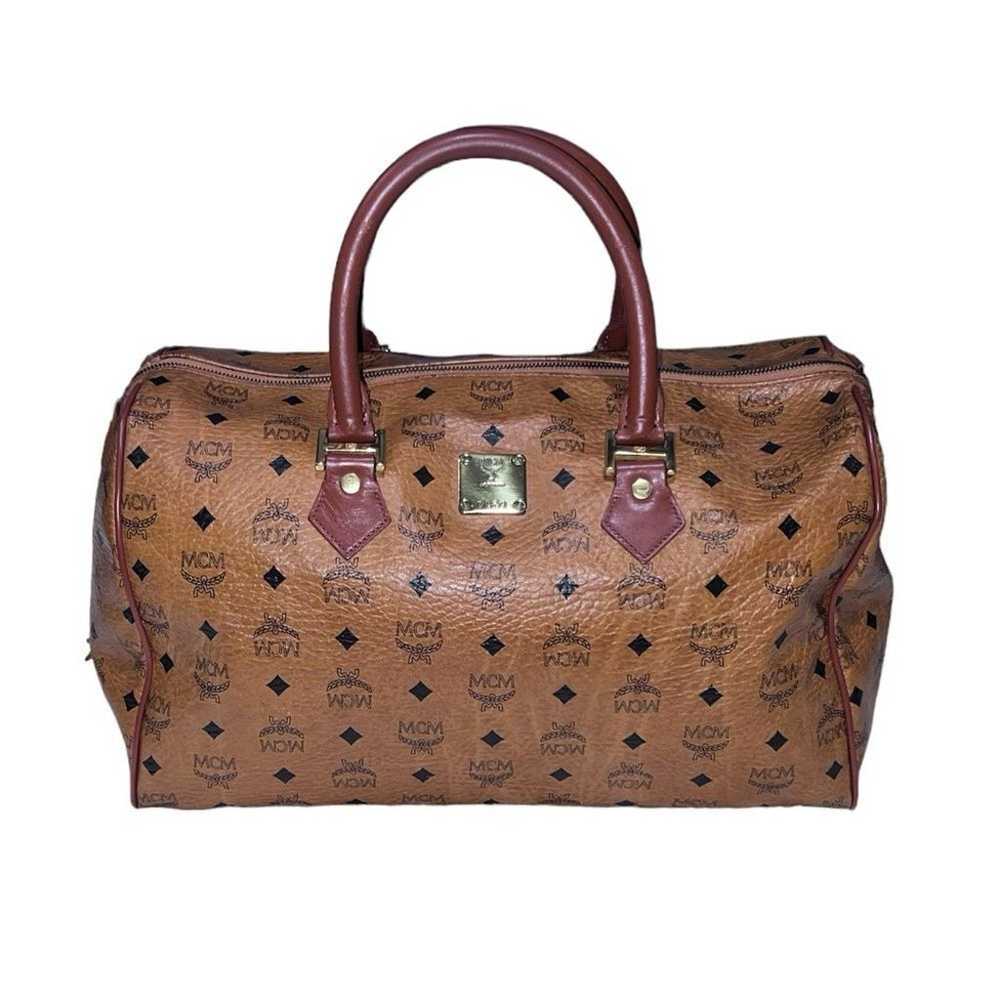 Authentic MCM Leather Weekender Duffle Bag - image 1