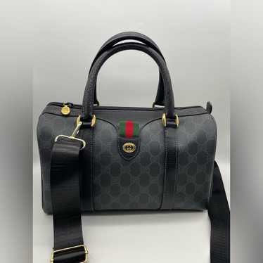 Gucci Sherryline PVC Leather Boston Handbag