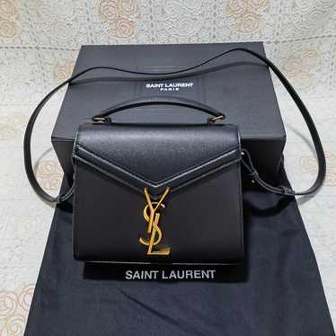 SAINT LAURENT 2WAY Cassandra Handbag Black