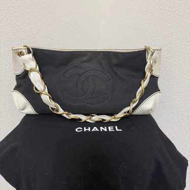 Chanel Chain Shoulder Bag Canvas