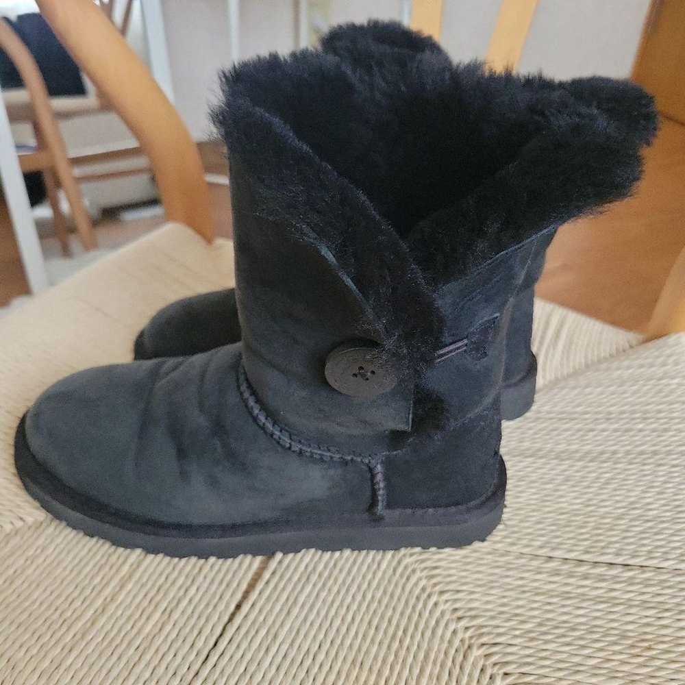 UGG Australia Mini Bailey Button Sheepskin Boots … - image 2