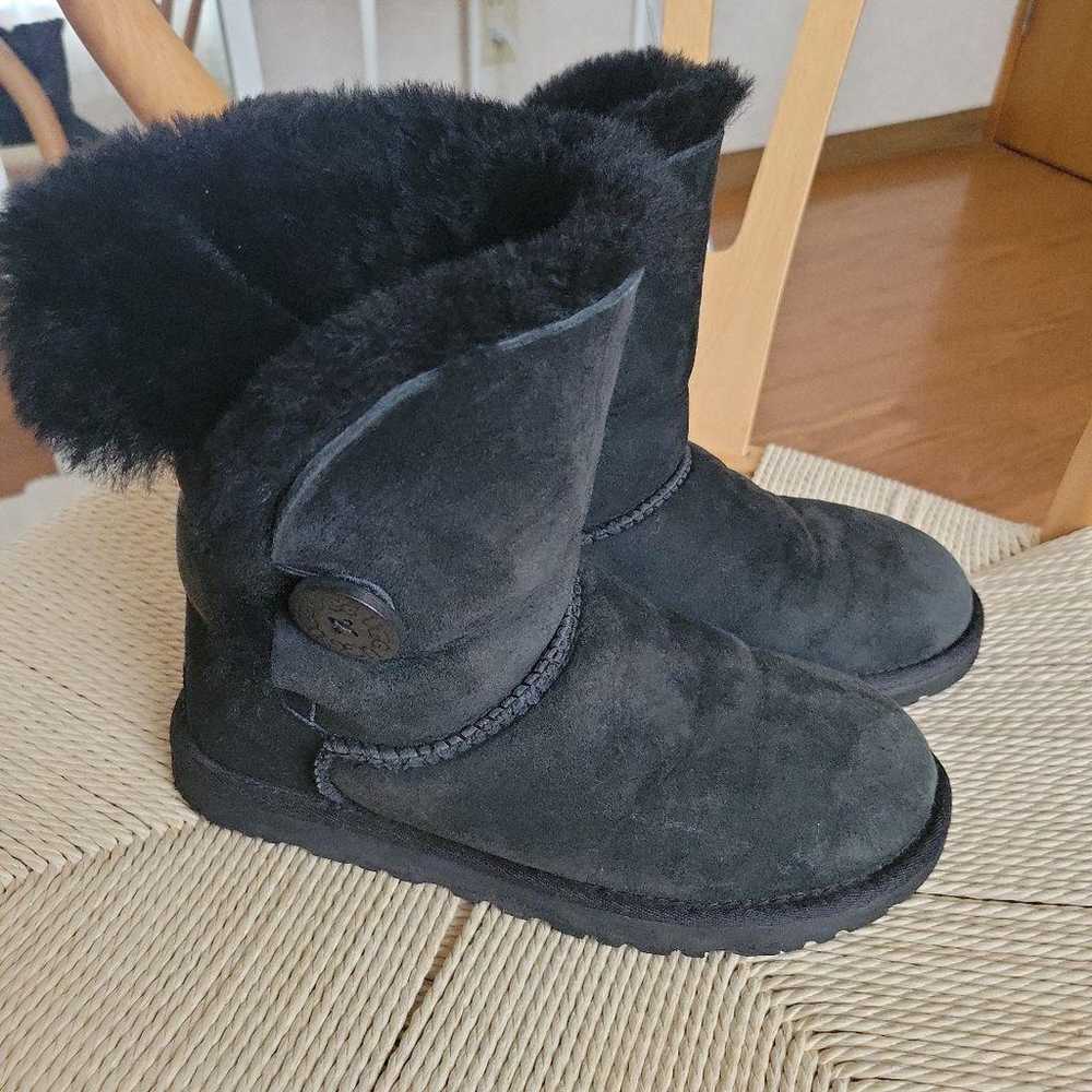 UGG Australia Mini Bailey Button Sheepskin Boots … - image 3