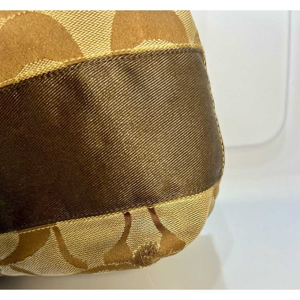 Coach Brown/Tan VINTAGE Crossbody Handbag Purse - image 4