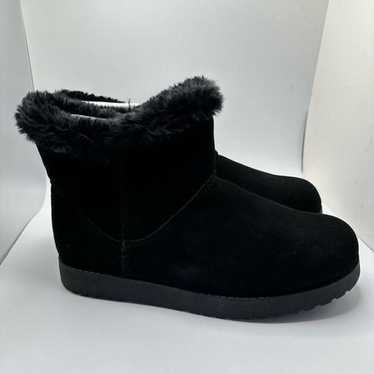 CUSHIONAIRE Cozy Boot 8 BLACK