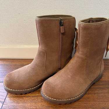 UGG Brown Suede Short Boots, 22 cm - image 1