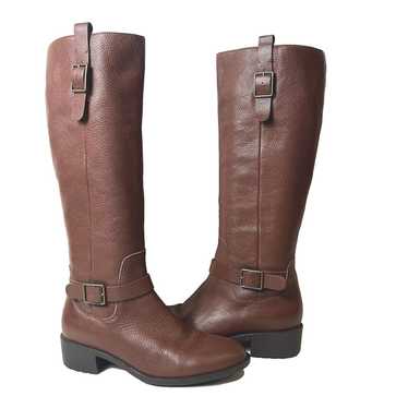 Cole Haan Knee High Womens Size 7.5 B Brown Leathe