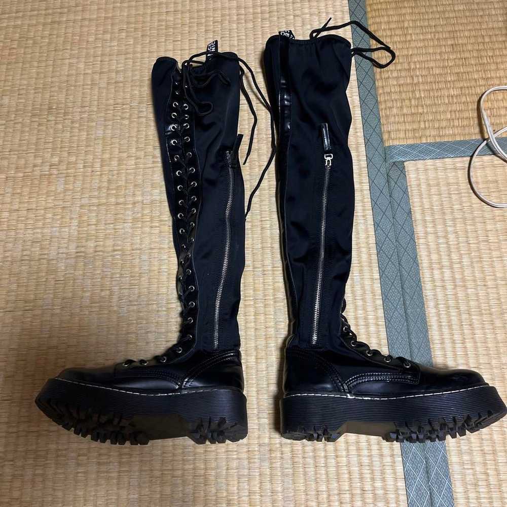 Black long boots - image 2