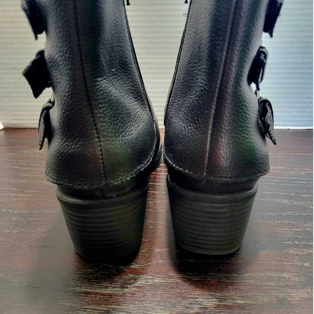 BOC Born Ankle Boots Womens 10 Black Leather Zip … - image 2