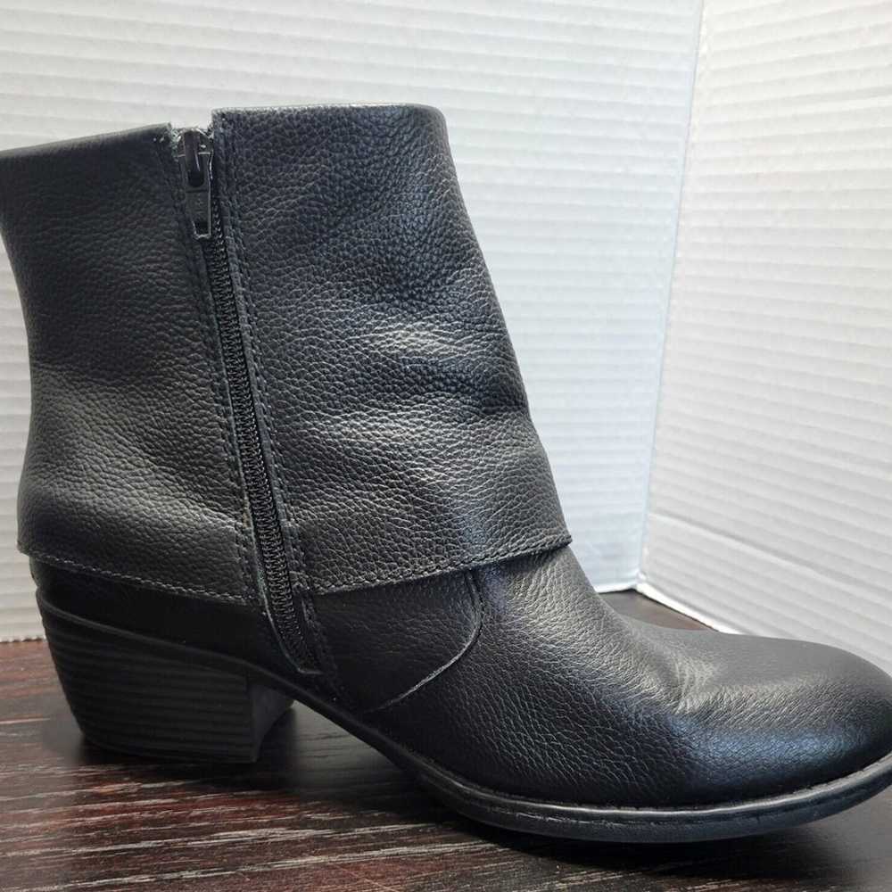 BOC Born Ankle Boots Womens 10 Black Leather Zip … - image 4