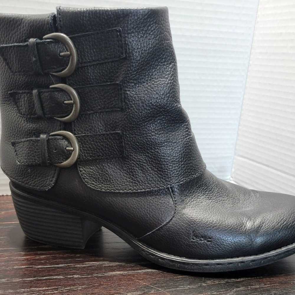 BOC Born Ankle Boots Womens 10 Black Leather Zip … - image 6