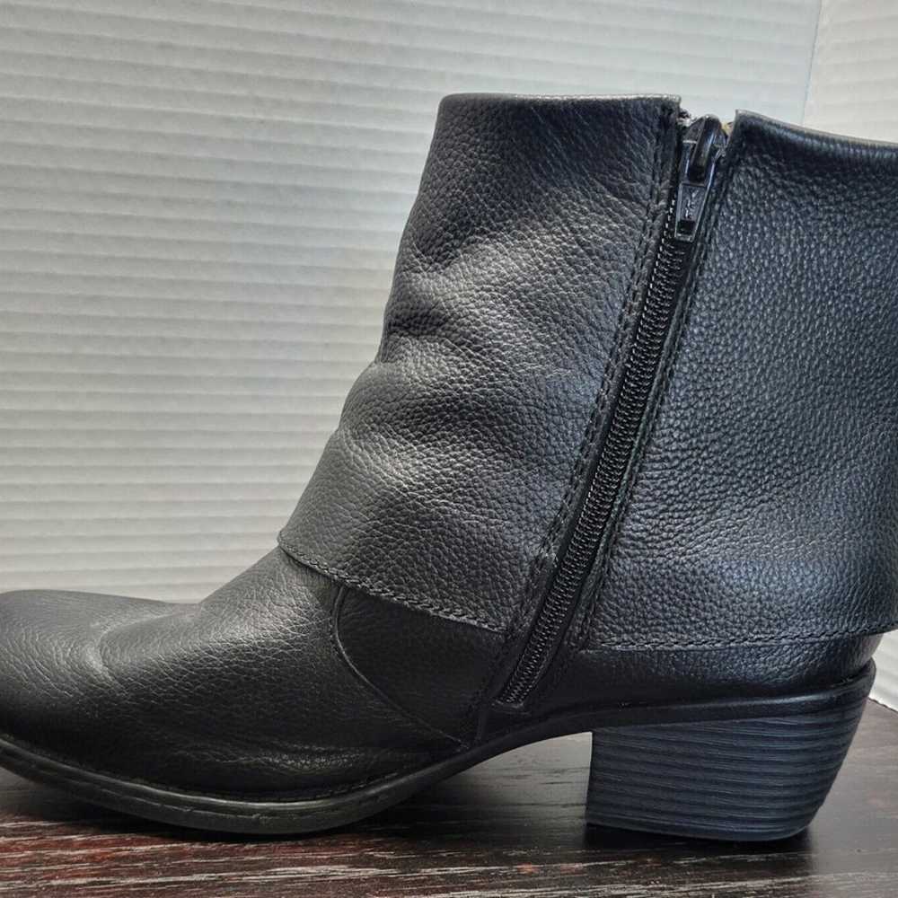 BOC Born Ankle Boots Womens 10 Black Leather Zip … - image 7