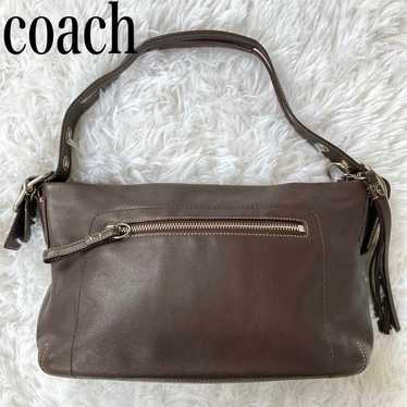 Coach Shoulder Bag One Shoulder Leather Bag Brown