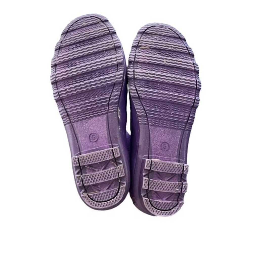 Fashion Bug Women's Size 9 W Purple Buckle Rubber… - image 5