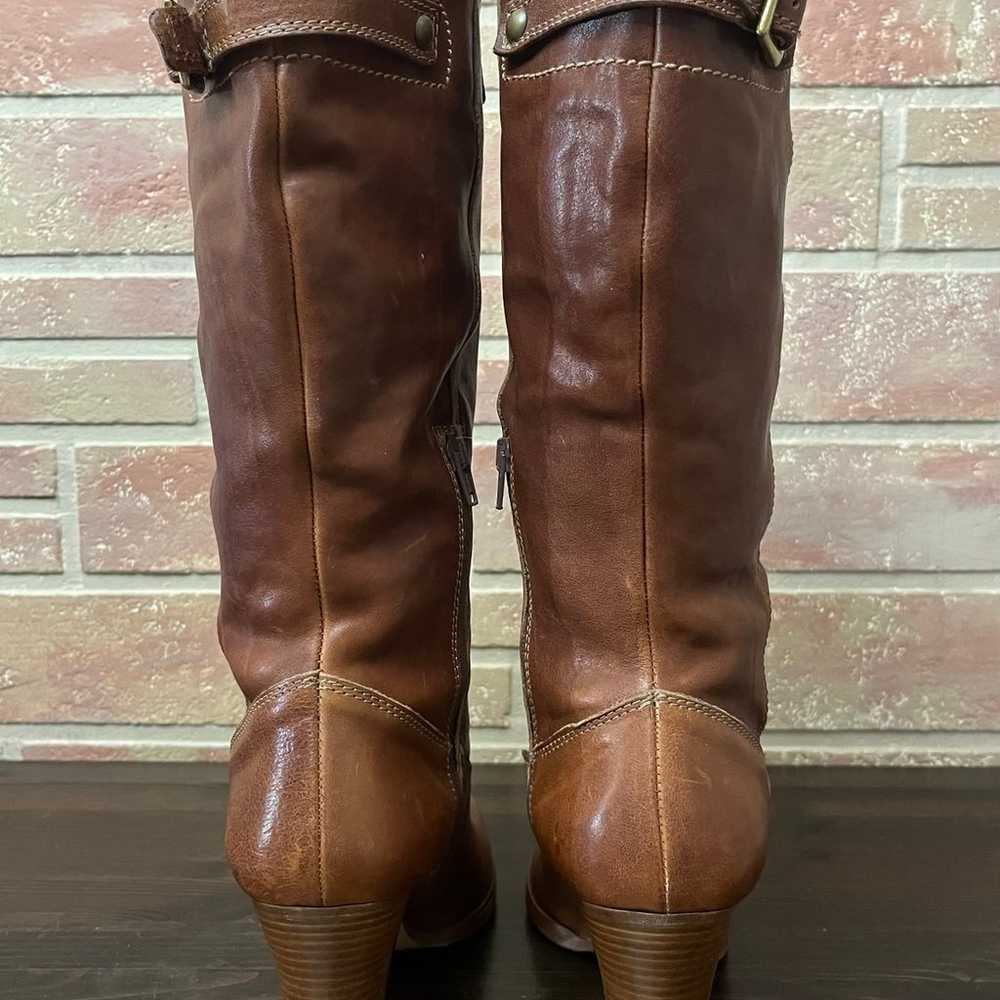 Coach Maxene Knee High Heeled Boots Whiskey Brown… - image 4