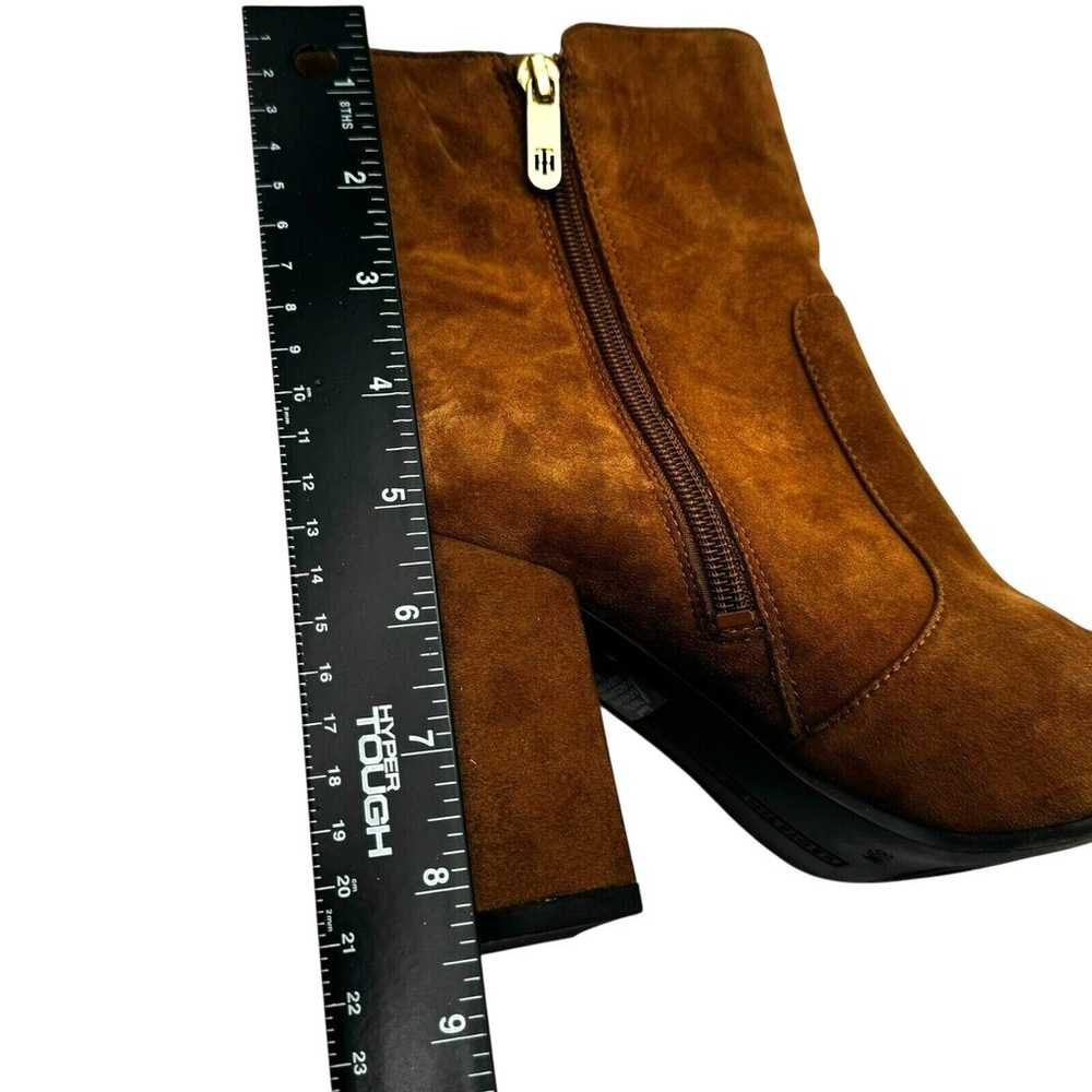 TOMMY HILFIGER Women's 8.5 Brown Suede Leather Ch… - image 10