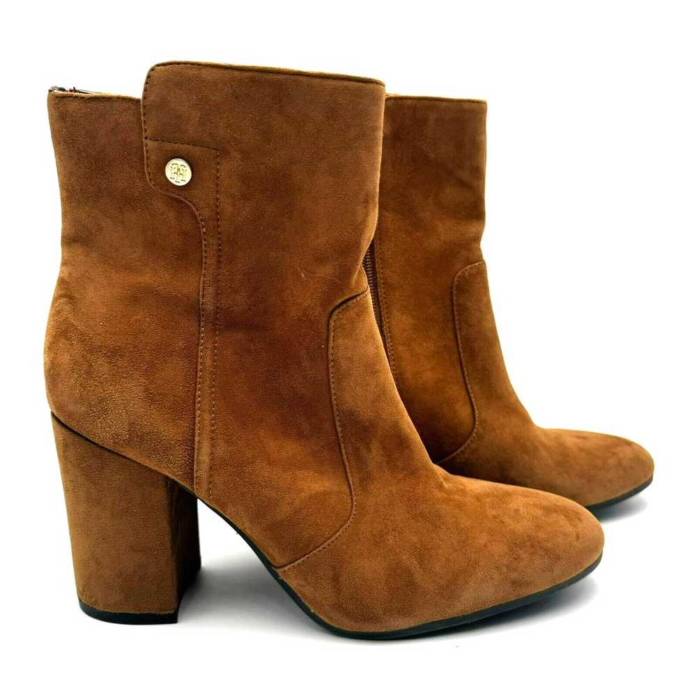 TOMMY HILFIGER Women's 8.5 Brown Suede Leather Ch… - image 1